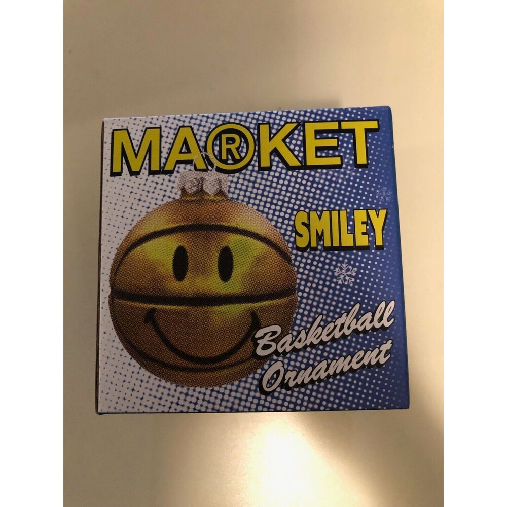 Market‎ Smiley Basketball Ornament Collectable New Open Box 1971 Vintage